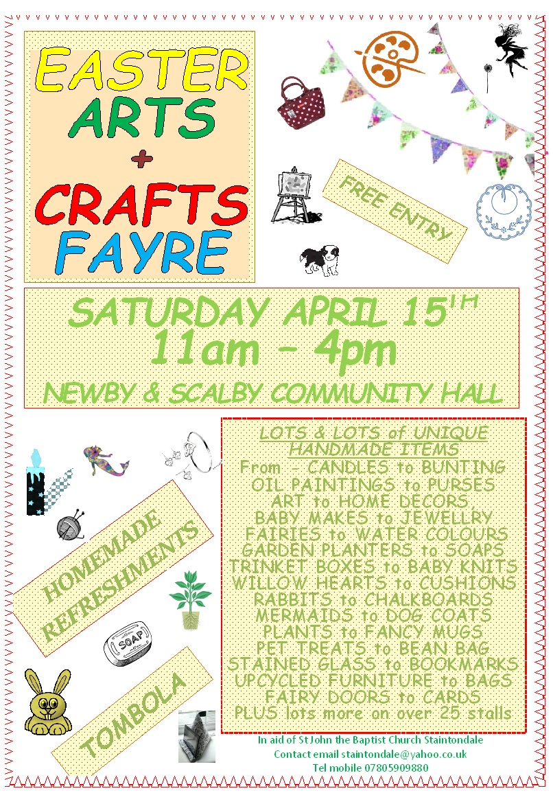 Easter Arts & Craft Fair Craft Fair in Scarborough North Yorkshire